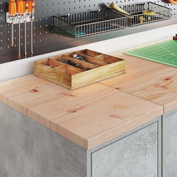 vidaXL Garage Storage Cabinet Concrete Grey 30x51x85 cm Solid Wood Pine