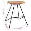 vidaXL Stools 2 pcs Solid Teak Wood