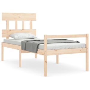 vidaXL Senior Bed without Mattress 90x200 cm Solid Wood