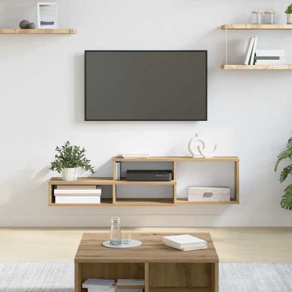 vidaXL Wall TV Stand 120 x 25 x 28.5 cm Engineered Wood