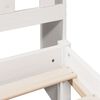 vidaXL Bookcase Bed without Mattress White 160x200 cm Solid Wood Pine