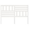 vidaXL Bed Headboard White 156x4x100 cm Solid Wood Pine