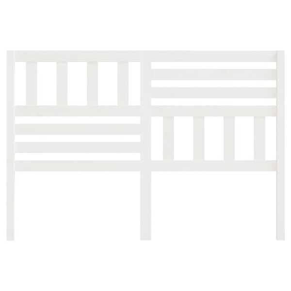 vidaXL Bed Headboard White 156x4x100 cm Solid Wood Pine