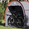 vidaXL Bike Storage Tent with Roof Grey and Orange 210 x 90 x 174 cm
