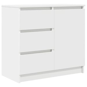 vidaXL Sideboard with Drawer White 71x35x65 cm Engineered Wood