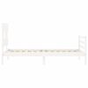 vidaXL Bed Frame without Mattress White 100x200 cm Solid Wood