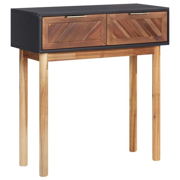 vidaXL Console Table 70x30x75 cm Solid Acacia Wood and MDF