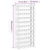 vidaXL Wine Rack for 77 Bottles Brown Solid Wood Pine