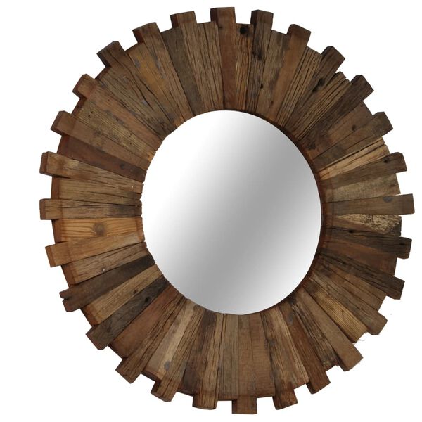 vidaXL Wall Mirror Solid Reclaimed Wood 50 cm