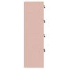 vidaXL File Cabinet Pink 45.5 x 42 x 139 cm Cold-Rolled Steel