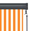 vidaXL Outdoor Roller Blind 140x250 cm White and Orange