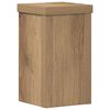 vidaXL Plant Stands 2 pcs Artisan Oak 10x10x18 cm Engineered Wood