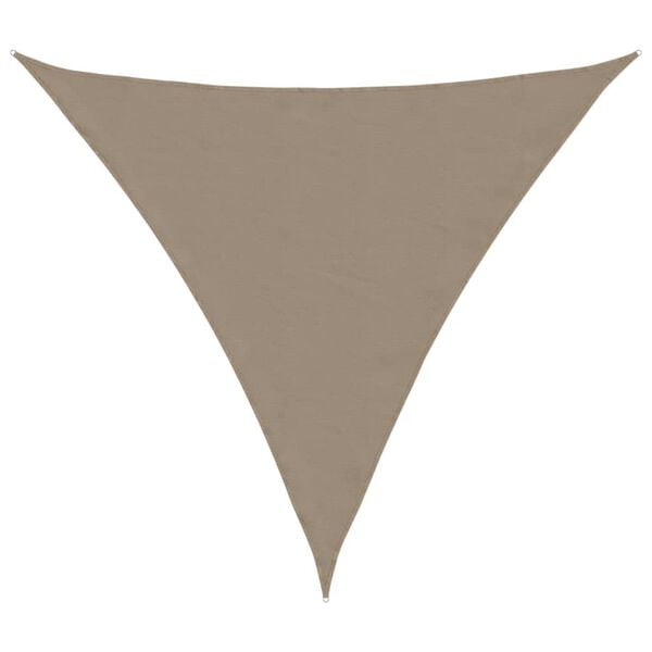 vidaXL Sunshade Sail Oxford Fabric Triangular 3x3x3 m Taupe