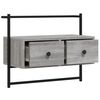 vidaXL TV Cabinet Wall-mounted Grey Sonoma 60.5x30x51 cm Engineered Wood