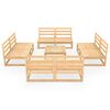 vidaXL 9 Piece Garden Lounge Set Solid Pinewood