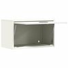 vidaXL Wall Cabinet for Garage with Gas-lift Door White
