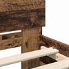 vidaXL Bed Frame with Headboard Old Wood 180 x 200 cm Engineered Wood