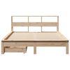 vidaXL Bookcase Bed without Mattress 140x190 cm Solid Wood Pine