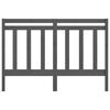 vidaXL Bed Headboard Grey 156x4x100 cm Solid Wood Pine