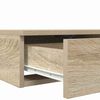 vidaXL Bed Drawers Sonoma Oak 200 x 36.5 x 16.5 cm Engineered Wood