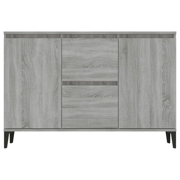 vidaXL Sideboard Grey Sonoma 102x35x70 cm Engineered Wood