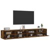 vidaXL TV Wall Cabinets 2 pcs Smoked Oak 100x30x30 cm Engineered Wood