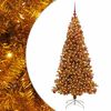 vidaXL Christmas Tree Gold 180 cm PET