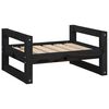 vidaXL Dog Bed | Black | Solid pine wood | Small | Durable | Dog Bed
