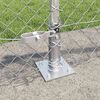 vidaXL Chain Link Fence with Posts Silver 0.6 x 10 m Steel