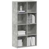 vidaXL Book Cabinet/Sideboard Concrete Grey 66x30x130 cm Engineered Wood