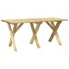 vidaXL 3 Piece Garden Dining Set Impregnated Pinewood