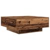 vidaXL Coffee Table Old Wood and Blue 80 x 80 x 31 cm Engineered Wood