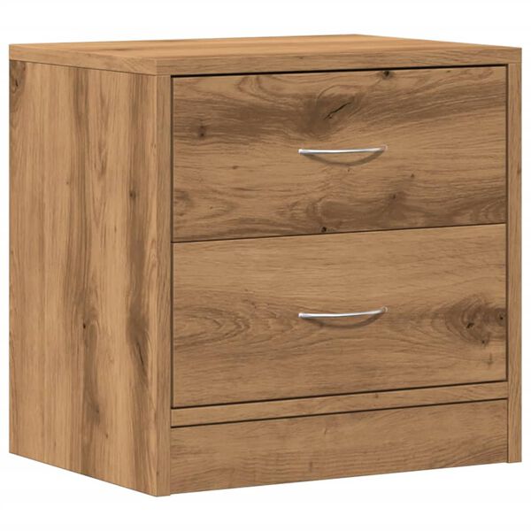 vidaXL Bedside Cabinet Artisian Oak 40x30x40 cm Engineered Wood