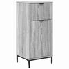 vidaXL Bathroom Furniture Set Grey Sonoma Engineered wood, Metal
