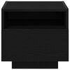 vidaXL Bedside Cabinet Black Oak 40 x 39 x 37 cm Engineered Wood