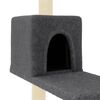 vidaXL Cat Tree with Sisal Scratching Posts Dark Grey 95 cm