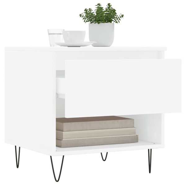 vidaXL Coffee Tables 2 pcs White 50x46x50 cm Engineered Wood