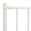vidaXL Fence Panel Woerden with Posts Steel 1.7x1.25 m White