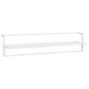 vidaXL Towel Rack | White | Iron | 95x25x22 cm | Wall mounting | Towel Rack