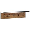 vidaXL Coat Rack Old Wood 100 x 30 x 25 cm Engineered Wood