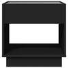vidaXL Coffee Table with Infinity LED Black 50x50x50 cm