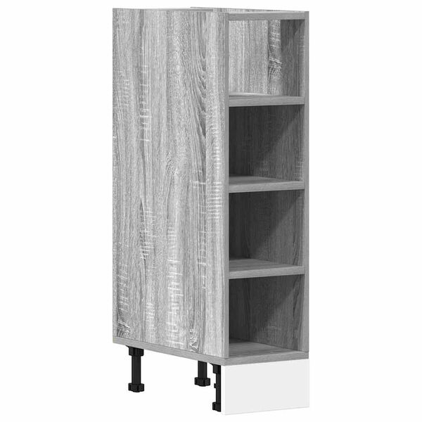vidaXL Bottom Cabinet Riga Grey Sonoma 20x44.5x81.5 cm Engineered Wood