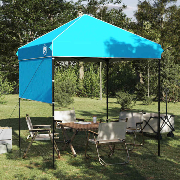 vidaXL Canopy Tent Manual Blue 194 x 194 x 251 cm Fabric