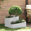 vidaXL Garden Planter Silver 60 x 60 x 50 cm Galvanised Steel