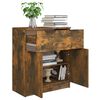 vidaXL Sideboard Smoked Oak 60x30x70 cm Engineered Wood