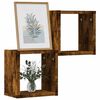 vidaXL Wall Shelves 2 pcs Brown 26 x 15 x 26 cm Engineered wood