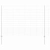 vidaXL Outdoor Wild Fence with Posts 50 x 1.5 m Galvanised Steel Mesh