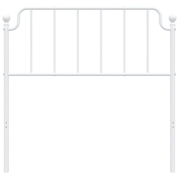 vidaXL Metal Headboard White 100 cm
