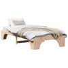 vidaXL Bed Frame Natural 100 x 200 cm Solid Pine Wood