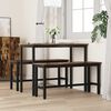 vidaXL Dining Bench Smoked Oak 100 x 32.5 x 48.5 cm
